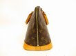 Photo4: LOUIS VUITTON Monogram Leather Brown Hand Bag Purse Alma #4482