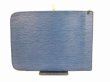 Photo2: LOUIS VUITTON Epi Leather Blue Clutch Bag Document Case Purse #4485