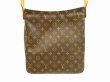 Photo2: LOUIS VUITTON Monogram Leather Brown Shoulder Bag Looping GM #4488