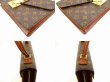 Photo6: LOUIS VUITTON Monogram Leather Brown Hand Bag Purse Concorde #4492