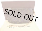 Photo: LOUIS VUITTON Monogram Leather Brown Accessories Pouch Pochette #4493