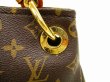 Photo11: LOUIS VUITTON Monogram Leather Brown Shoulder Bag Hobo Artsy MM #4496