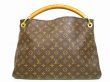 Photo2: LOUIS VUITTON Monogram Leather Brown Shoulder Bag Hobo Artsy MM #4496