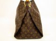 Photo3: LOUIS VUITTON Monogram Leather Brown Shoulder Bag Hobo Artsy MM #4496