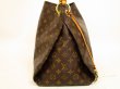 Photo4: LOUIS VUITTON Monogram Leather Brown Shoulder Bag Hobo Artsy MM #4496