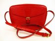 Photo1: LOUIS VUITTON Epi Leather Red Messenger&Cross-body Bag Jeune Fille #4498