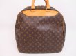 Photo2: LOUIS VUITTON Monogram Leather Brown Boston Bag Hand Bag Evasion #4505