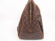 Photo4: LOUIS VUITTON Monogram Leather Brown Boston Bag Hand Bag Evasion #4505