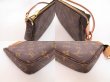 Photo6: LOUIS VUITTON Monogram Leather Brown Accessories Pouch Pochette #4508