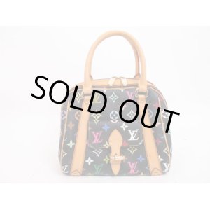 Photo: LOUIS VUITTON Multi-color Leather Black Hand Bag Purse Priscilla #4510