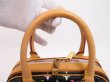 Photo7: LOUIS VUITTON Multi-color Leather Black Hand Bag Purse Priscilla #4510