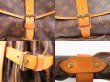 Photo9: LOUIS VUITTON Monogram Leather Brown Cross-body Bag Saumur 35 #4514