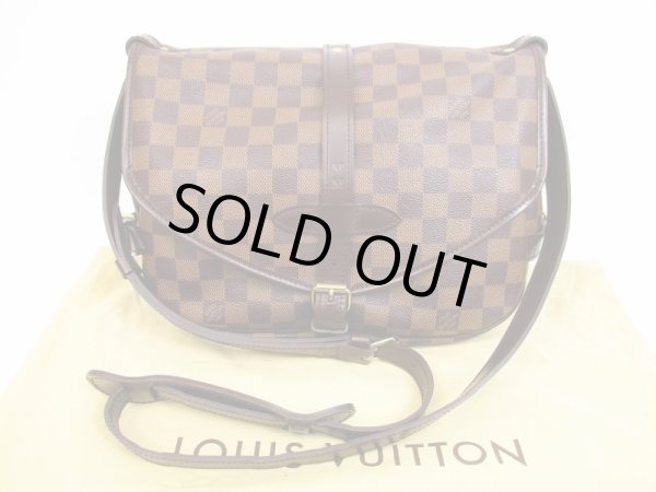 Photo1: LOUIS VUITTON Damier Cross-body Bag Saumur MM 30 special order #4516