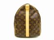 Photo4: LOUIS VUITTON Monogram Leather Brown Gym Bag Keepall 50 Bandouliere #4524