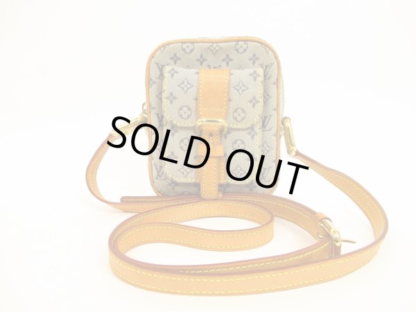 Photo1: LOUIS VUITTON Monogram Mini Canvas Blue Cross-body Bag Juliet PM #4528