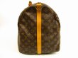 Photo4: LOUIS VUITTON Monogram Leather Brown Gym Bag Keepall 60 Bandouliere #4536