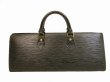 Photo2: LOUIS VUITTON Epi Leather Black Hand Bag Purse Sac Triangle #4546