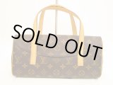 Photo: LOUIS VUITTON Monogram Leather Brown Hand Bag Purse Sonatine #4558