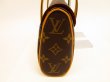 Photo3: LOUIS VUITTON Monogram Leather Brown Hand Bag Purse Sonatine #4558