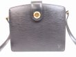 Photo1: LOUIS VUITTON Epi Leather Black Messenger&Cross-body Bag Capucines #4562