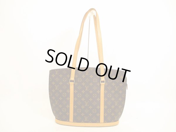 Photo1: LOUIS VUITTON Monogram Leather Brown Tote&Shoppers Bag Babylone #4563