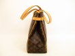 Photo3: LOUIS VUITTON Monogram Leather Brown Tote Bag Batignolles Vertical #4570