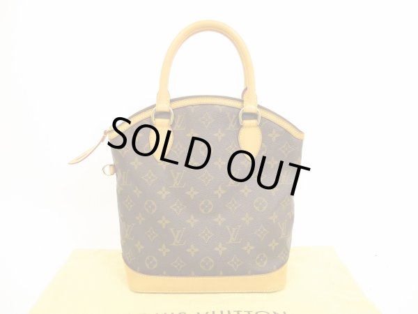 Photo1: LOUIS VUITTON Monogram Leather Brown Hand Bag Purse Lockit PM #4571