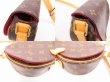 Photo6: LOUIS VUITTON Monogram Leather Brown Cross-body Bag Tambourine #4574