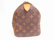 Photo3: LOUIS VUITTON Monogram Leather Brown Hand Bag Purse Speedy25 #4575