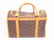 Photo1: LOUIS VUITTON Monogram Leather Brown Dog Carrier Hand Bag Sac Chien 40 #4584