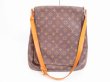 Photo1: LOUIS VUITTON Monogram Leatger Brown Messenger&Cross-body Bag Musette #4585