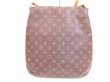 Photo2: LOUIS VUITTON Monogram Leatger Brown Messenger&Cross-body Bag Musette #4585