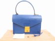 Photo1: LOUIS VUITTON Epi Leather Blue Hand Bag Purse Concorde #4586