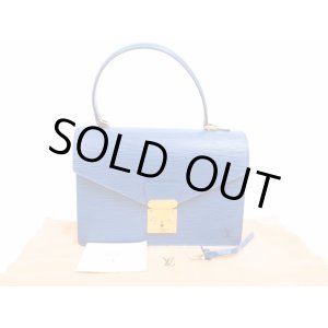 Photo: LOUIS VUITTON Epi Leather Blue Hand Bag Purse Concorde #4586