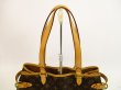 Photo7: LOUIS VUITTON Monogram Leather Brown Tote Bag Batignolles Horizontal #4592