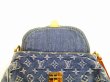 Photo11: LOUIS VUITTON Monogram Denim Blue Shoulder Bag Pouch Mini Pleaty #4599