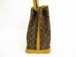 Photo3: LOUIS VUITTON Monogram Leather Brown Shoulder Bag Purse Noe #4610