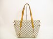 Photo2: LOUIS VUITTON Azur Leather White Tote&Shoppers Bag Totally PM #4611