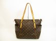 Photo2: LOUIS VUITTON Monogram Leather Brown Tote&Shoppers Bag Totally MM #4612