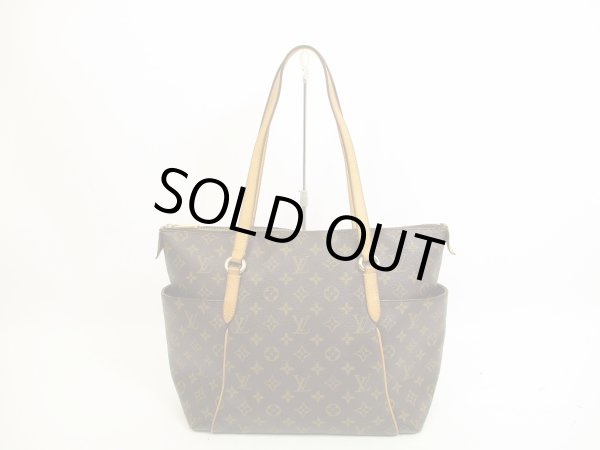 Photo1: LOUIS VUITTON Monogram Leather Brown Tote&Shoppers Bag Totally MM #4615