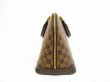 Photo3: LOUIS VUITTON Damier Leather Brown Hand Bag Purse Alma PM #4616