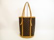 Photo2: LOUIS VUITTON Monogram Leather Brown Tote Bag Bucket GM w/Pouch #4618