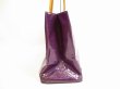 Photo4: LOUIS VUITTON Vernis Purple Patent Leather Hand Bag Purse Reade GM #4622