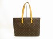 Photo1: LOUIS VUITTON Monogram Leather Brown Tote&Shoppers Bag Luco #4625