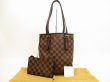 Photo1: LOUIS VUITTON Damier Leather Brown Tote&Shoppers Marais w/Pouch #4638