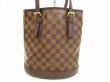 Photo2: LOUIS VUITTON Damier Leather Brown Tote&Shoppers Marais w/Pouch #4638