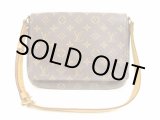 Photo: LOUIS VUITTON Monogram Leather Brown Shoulder Bag Musette Tango Short #4642