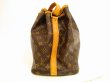 Photo4: LOUIS VUITTON Monogram Leather Brown Shoulder Bag Purse Petite Noe #4643