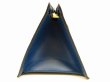 Photo4: LOUIS VUITTON Epi Leather Blue Hand Bag Purse Sac Triangle #4644