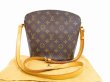 Photo1: LOUIS VUITTON Monogram Leather Brown Messenger&Cross-body Bag Drouot #4645